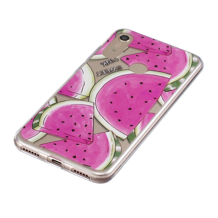 Pattern Printing TPU Case for Huawei Y6 (2019, with Fingerprint Sensor) / Y6 Prime (2019) / Y6 Pro (2019) / Honor 8A / Enjoy 9e - Watermelon-2