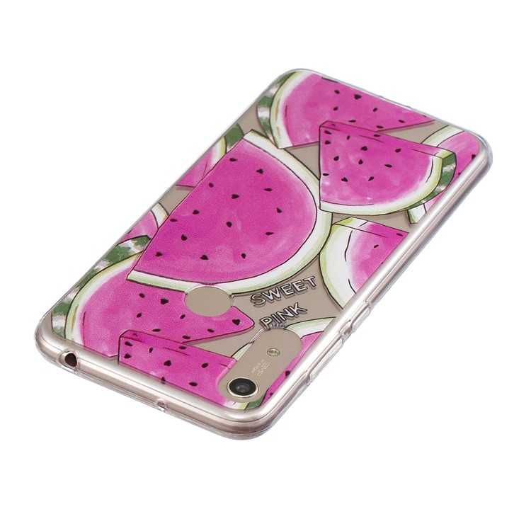 Pattern Printing TPU Case for Huawei Y6 (2019, with Fingerprint Sensor) / Y6 Prime (2019) / Y6 Pro (2019) / Honor 8A / Enjoy 9e - Watermelon-3