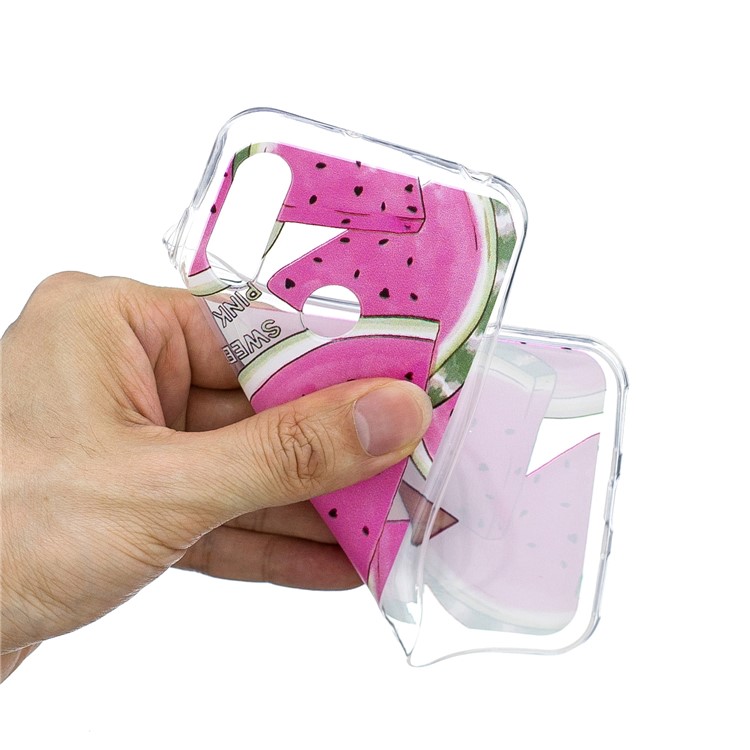 Pattern Printing TPU Case for Huawei Y6 (2019, with Fingerprint Sensor) / Y6 Prime (2019) / Y6 Pro (2019) / Honor 8A / Enjoy 9e - Watermelon-4