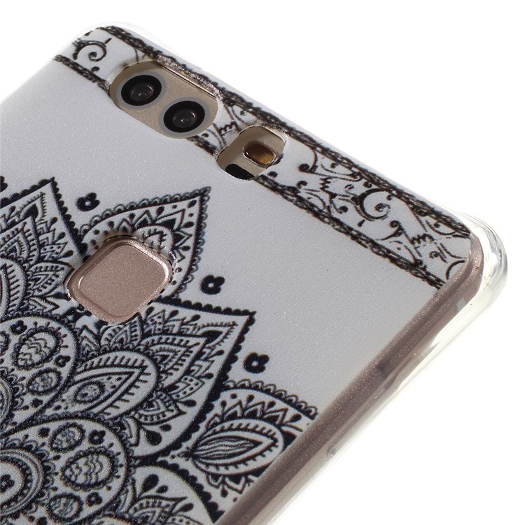 Air Cushion TPU Drop Protection Cover for Huawei P9 Plus - Mandala Flower-5