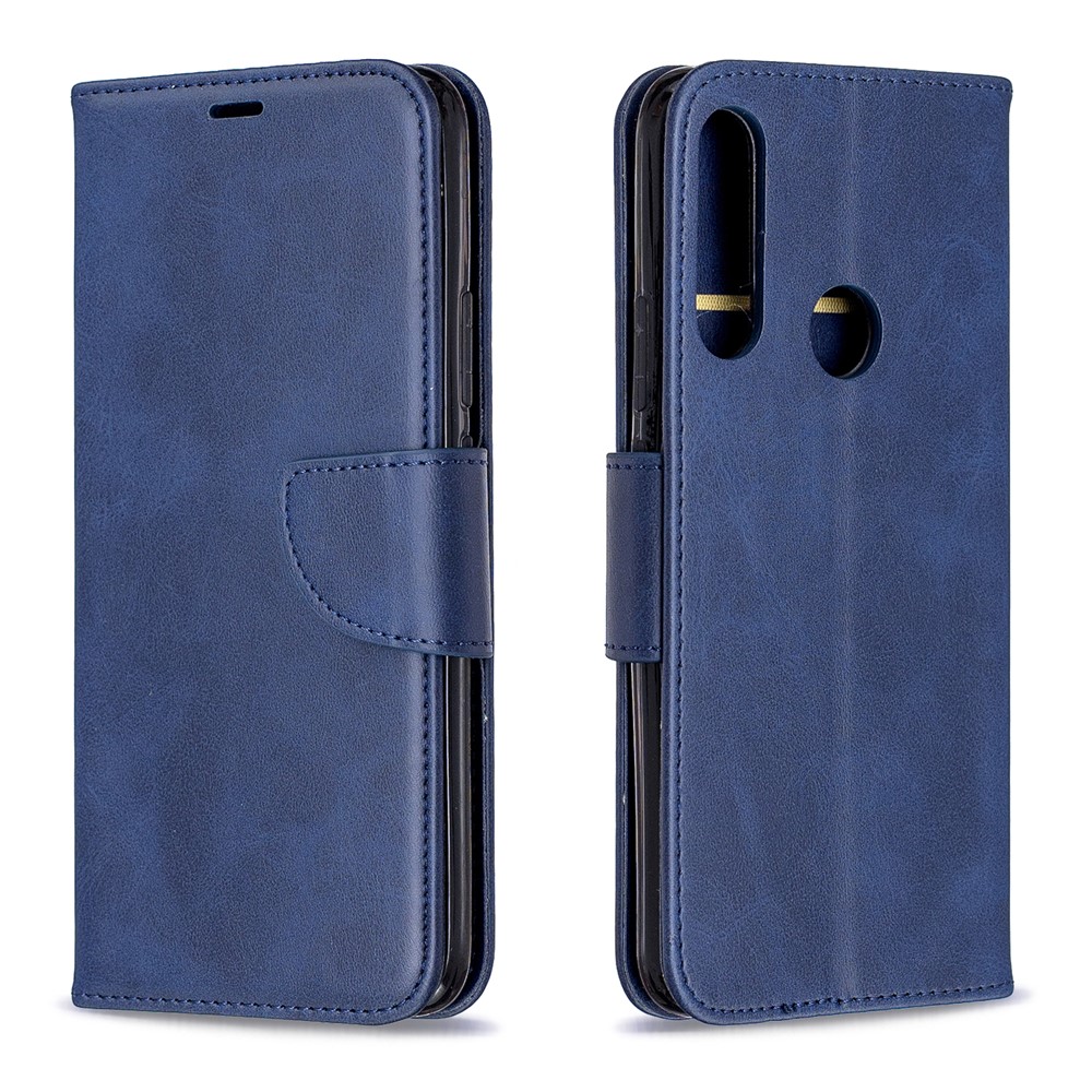 PU Leather Wallet Stand Phone Cover for Huawei P Smart Z / Y9 Prime 2019 - Blue-4