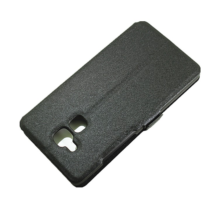 Silk Grain View Window Leather Stand Case for Huawei Honor 5c / GT3 - Black-7