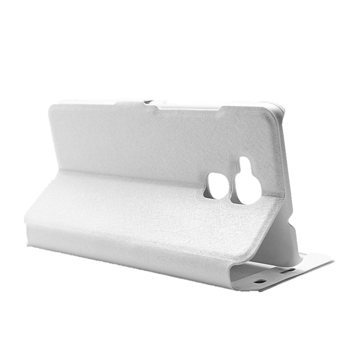 Silk Grain View Window Leather Phone Case for Huawei Honor 5c / GT3 - White-5