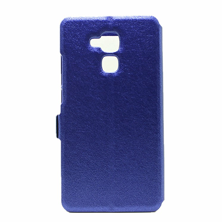 Silk Grain View Window Leather Protective Case for Huawei Honor 5c / GT3 - Blue-3
