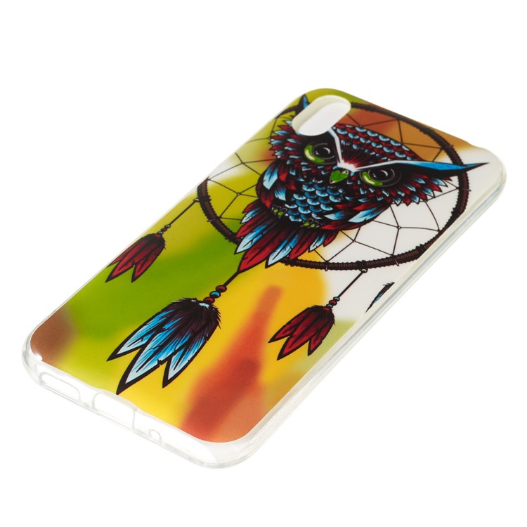 Noctilucent IMD Soft TPU Phone Shell for Huawei Y5 (2019) - Owl Dream Catcher-5