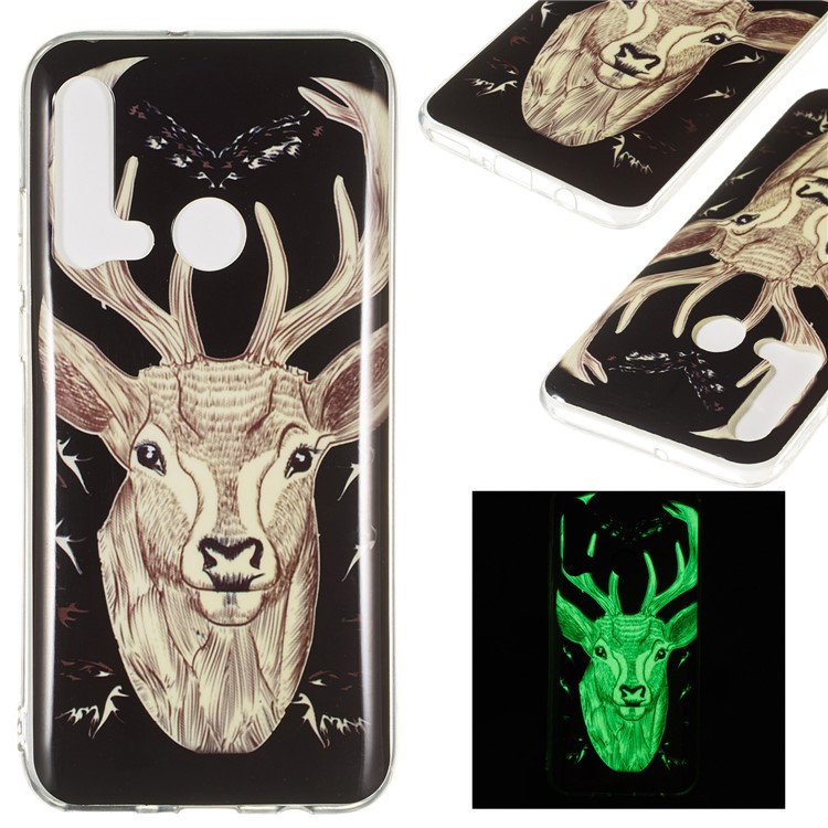 Noctilucent IMD TPU Back Case for Huawei P20 lite (2019) - Elk Pattern-1