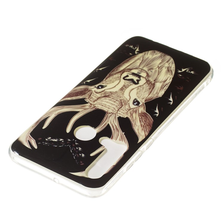 Noctilucent IMD TPU Back Case for Huawei P20 lite (2019) - Elk Pattern-4