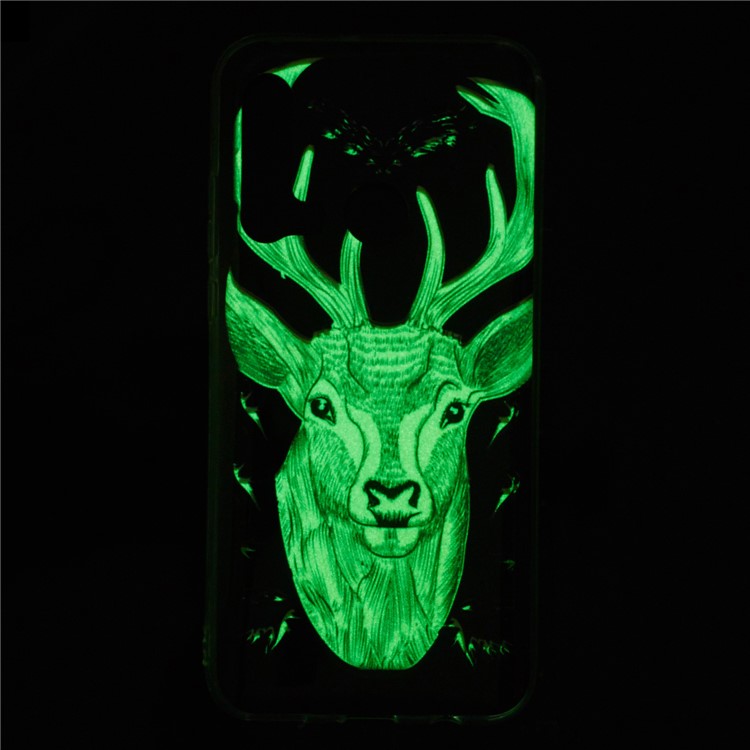 Noctilucent IMD TPU Back Case for Huawei P20 lite (2019) - Elk Pattern-7