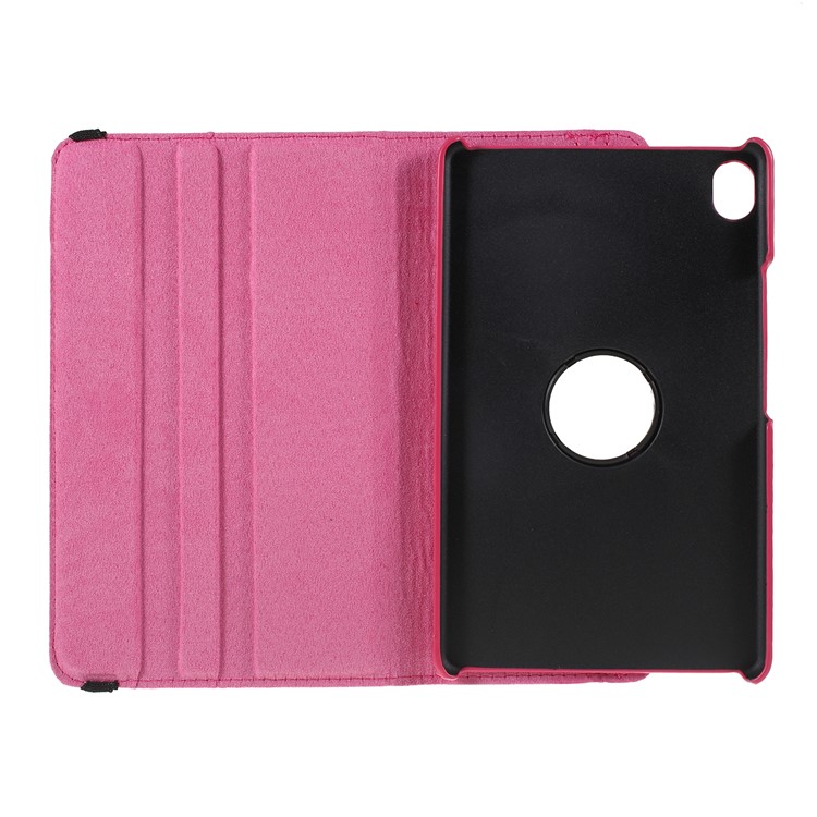 Litchi Texture 360 degrés Stand Stand En Cuir Tablette Shell Shell Pour Huawei Mediapad M6 8,4 Pouces - Rose-4
