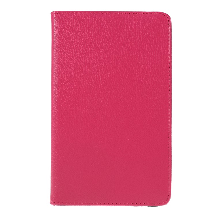 Litchi Texture 360 degrés Stand Stand En Cuir Tablette Shell Shell Pour Huawei Mediapad M6 8,4 Pouces - Rose-5