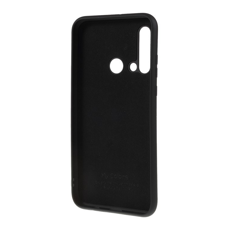All Wrapped Back and Edges Liquid Silicone Case for Huawei nova 5 - Black-3