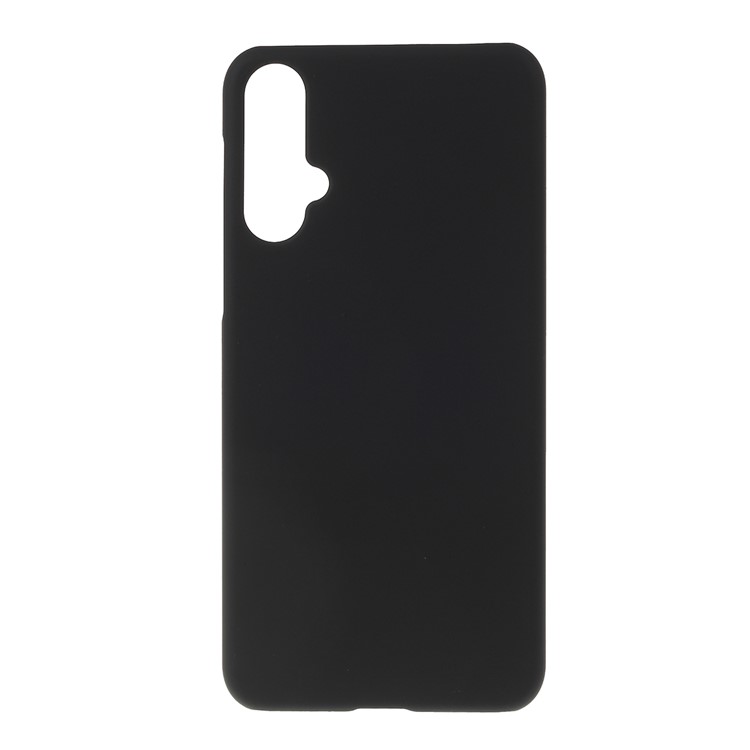 Rubberized PC Protective Back Case for Huawei nova 5 - Black-1