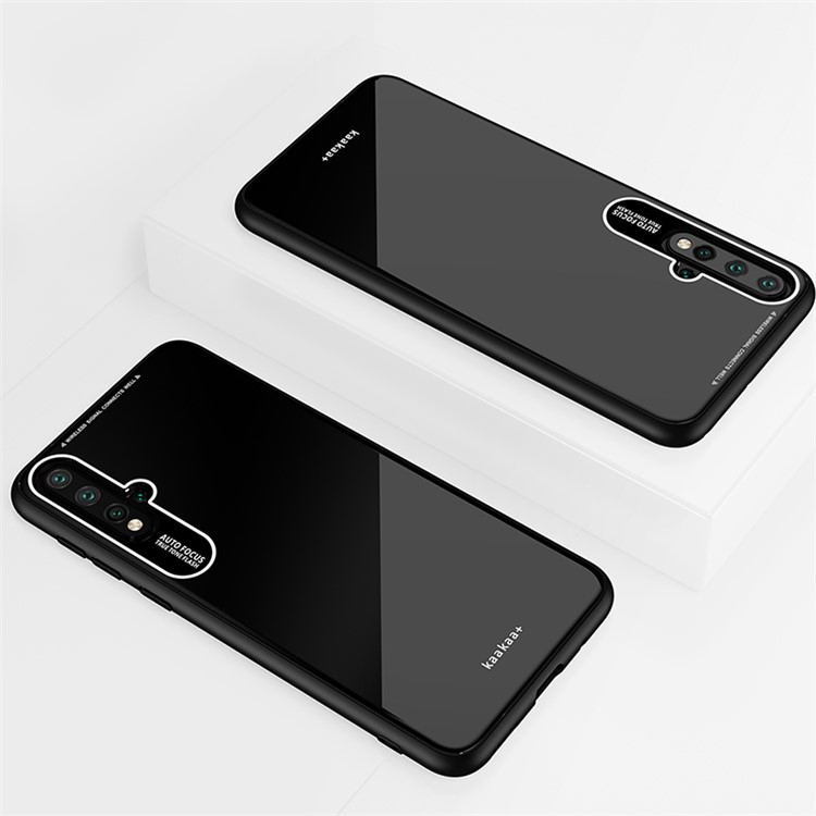 TPU Rand Acryl Zurück Handygehäuse Für Huawei Nova 5 - Schwarz-1