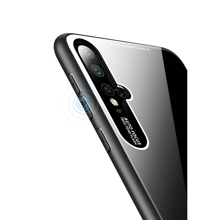 TPU Rand Acryl Zurück Handygehäuse Für Huawei Nova 5 - Schwarz-2
