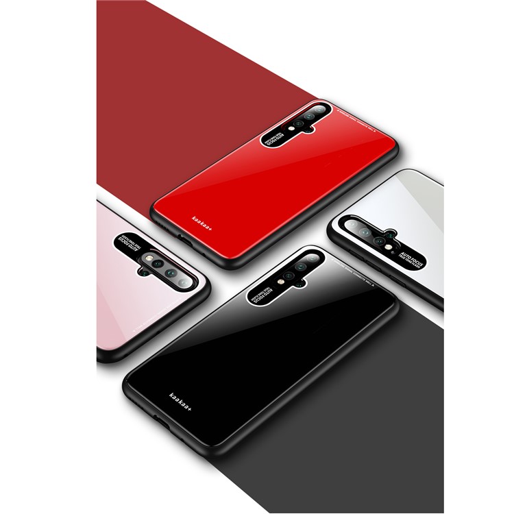 TPU Rand Acryl Zurück Handygehäuse Für Huawei Nova 5 - Schwarz-4