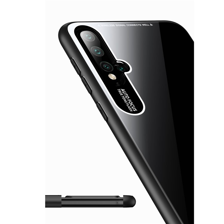TPU Rand Acryl Zurück Handygehäuse Für Huawei Nova 5 - Schwarz-5