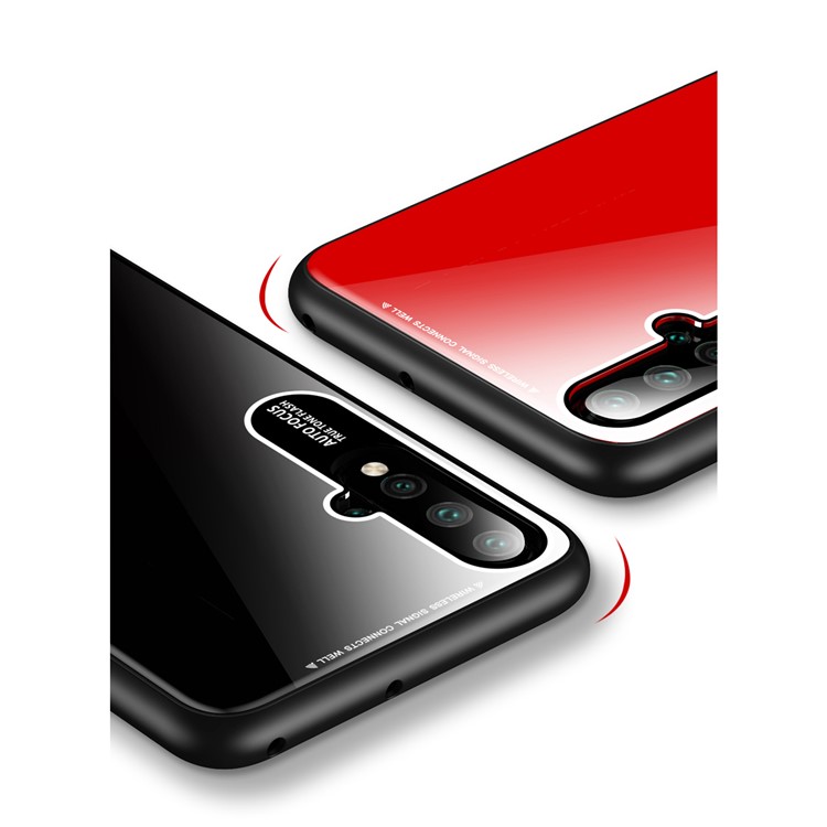 TPU Rand Acryl Zurück Handygehäuse Für Huawei Nova 5 - Schwarz-9
