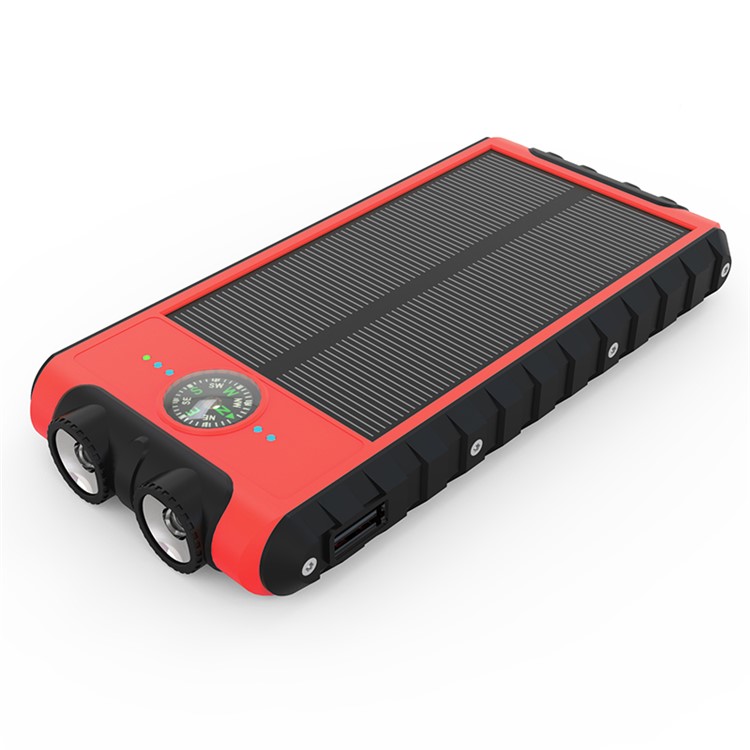 

Водонепроницаемый 8000 МАч Солнечная Батарея 2 Светодиодное Зарядное Устройство С Компасом GI - Красный, iPad Air (2019)