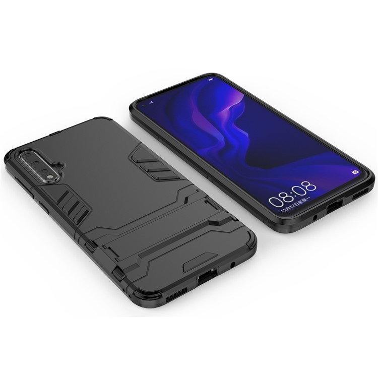 Cool Guard Kickstand PC+TPU Cell Shell for Huawei nova 5 / nova 5 Pro - Black-3