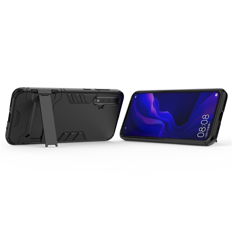 Cool Guard Kickstand PC+TPU Cell Shell for Huawei nova 5 / nova 5 Pro - Black-8