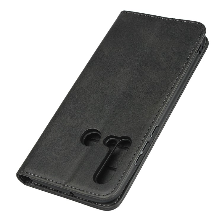 Auto-absorbed Leather Wallet Stand Shell Cover for Huawei nova 5i / P20 lite (2019) - Black-6