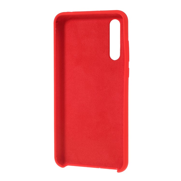 Soft Liquid Silicone Cell Casing for Huawei P20 Pro - Red-4