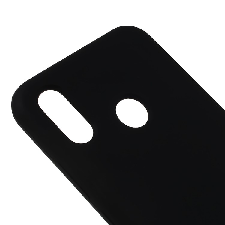 Soft Liquid Silicone Mobile Cover for Huawei P20 Lite (2018) / Nova 3e (China) - Black-4