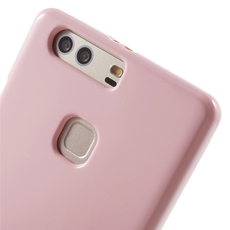 MERCURY GOOSPERY for Huawei P9 Plus Glitter Powder TPU Gel Case - Pink-6
