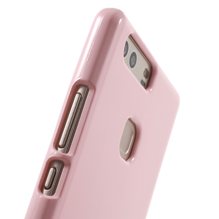 MERCURY GOOSPERY for Huawei P9 Plus Glitter Powder TPU Gel Case - Pink-7
