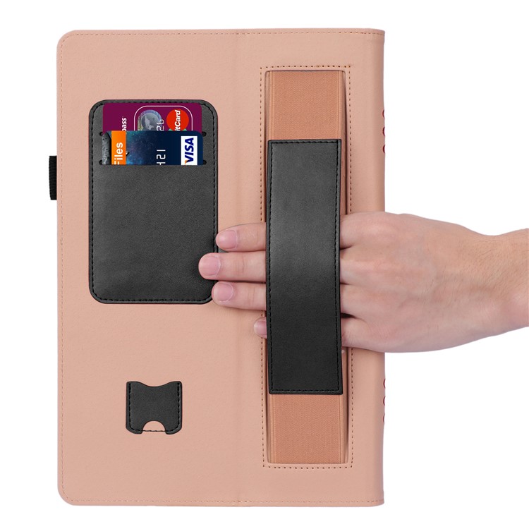 Card Slots PU Leather Stand Tablet Case with Elastic Hand Strap for Huawei MediaPad M6 10.8-inch - Black-14