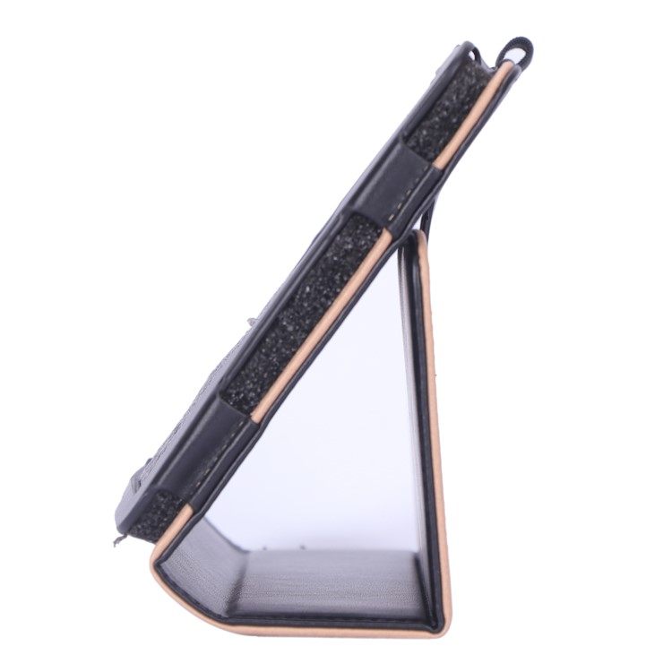 Card Slots Stand PU Leather Tablet Case with Elastic Hand Strap for Huawei MediaPad M5 Lite 8/Honor Pad 5 8 - Black-9