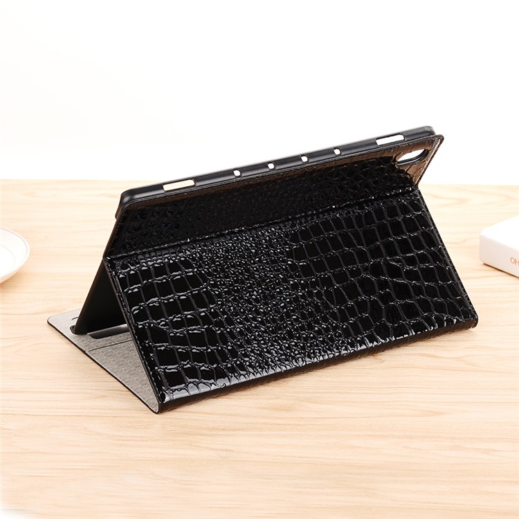 Crocodile Surface Wallet Stand Leather Tablet Casing Cover for Huawei MediaPad M6 10.8-inch - Black-8