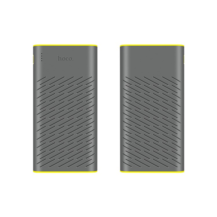 HOCO B31A Rege 3000mAh Dual-USB Power Bank Portable Charger with LED Display - Grey-2
