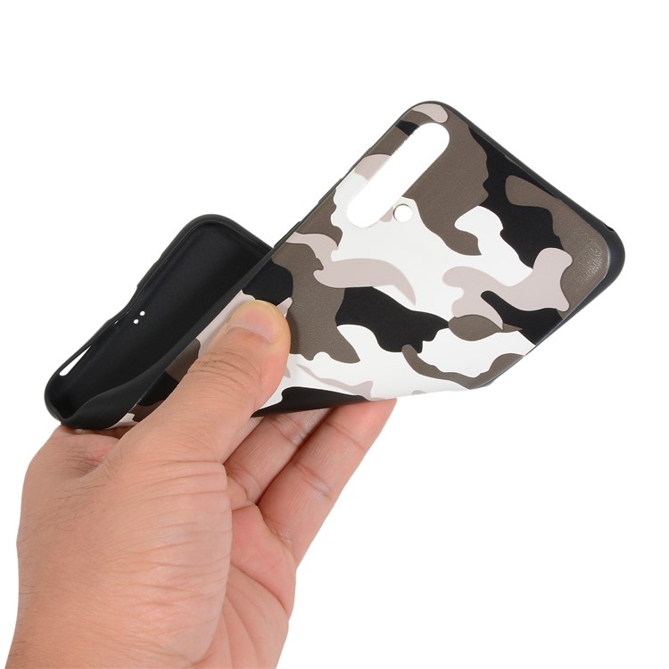 Camouflage Pattern TPU Case for Huawei nova 5 / nova 5 Pro - White-5