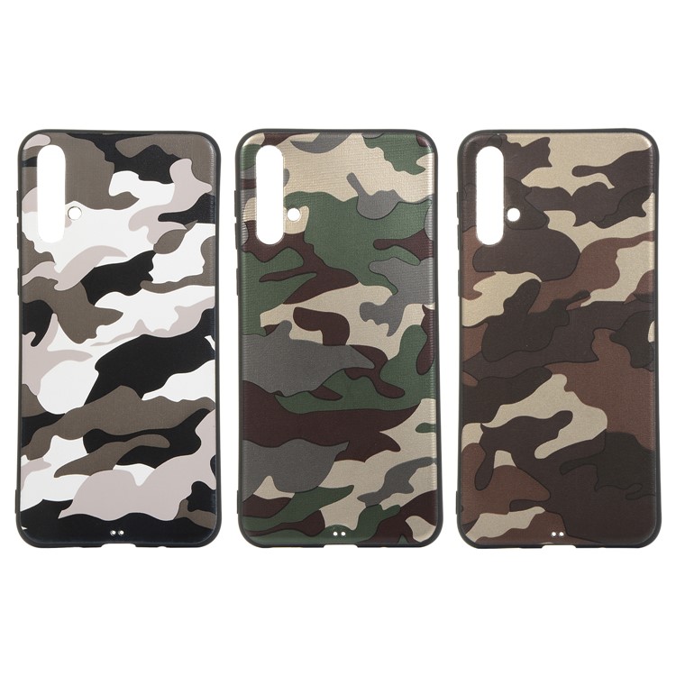 Camouflage Pattern TPU Case for Huawei nova 5 / nova 5 Pro - White-7