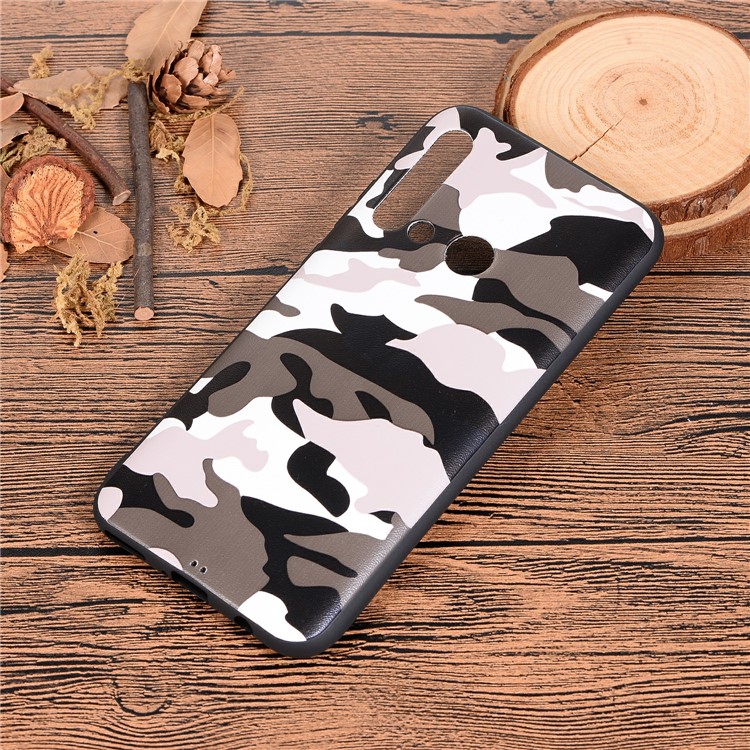 Camouflage Pattern TPU Phone Case for Huawei P20 lite (2019) / nova 5i - White-7