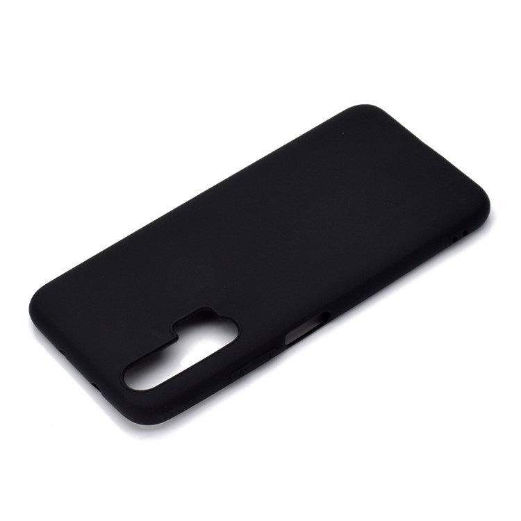 Anti-fingerabdruck Feste Farbmatte TPU Telefonschale Für Huawei Honor 20 Pro - Schwarz