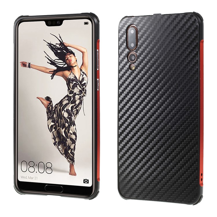 Detachable 2-in-1 Electroplating Phone Case for Huawei P20 Pro - Red-1