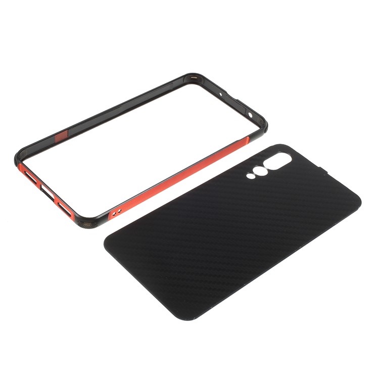 Detachable 2-in-1 Electroplating Phone Case for Huawei P20 Pro - Red-6