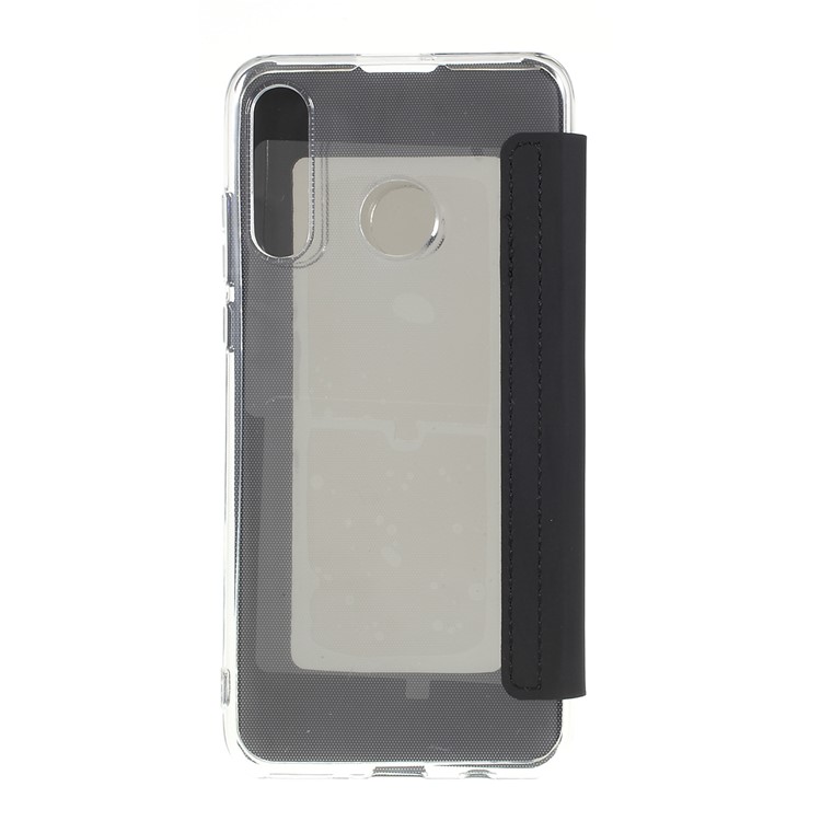 For Huawei P30 Lite/nova 4e Ultra with Mirror Leather Phone Case - Black-2