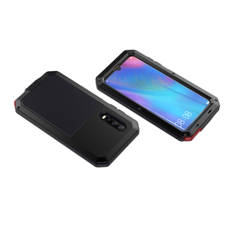 Metal Tank Waterproof Phone Case for Huawei P30 - Black-6