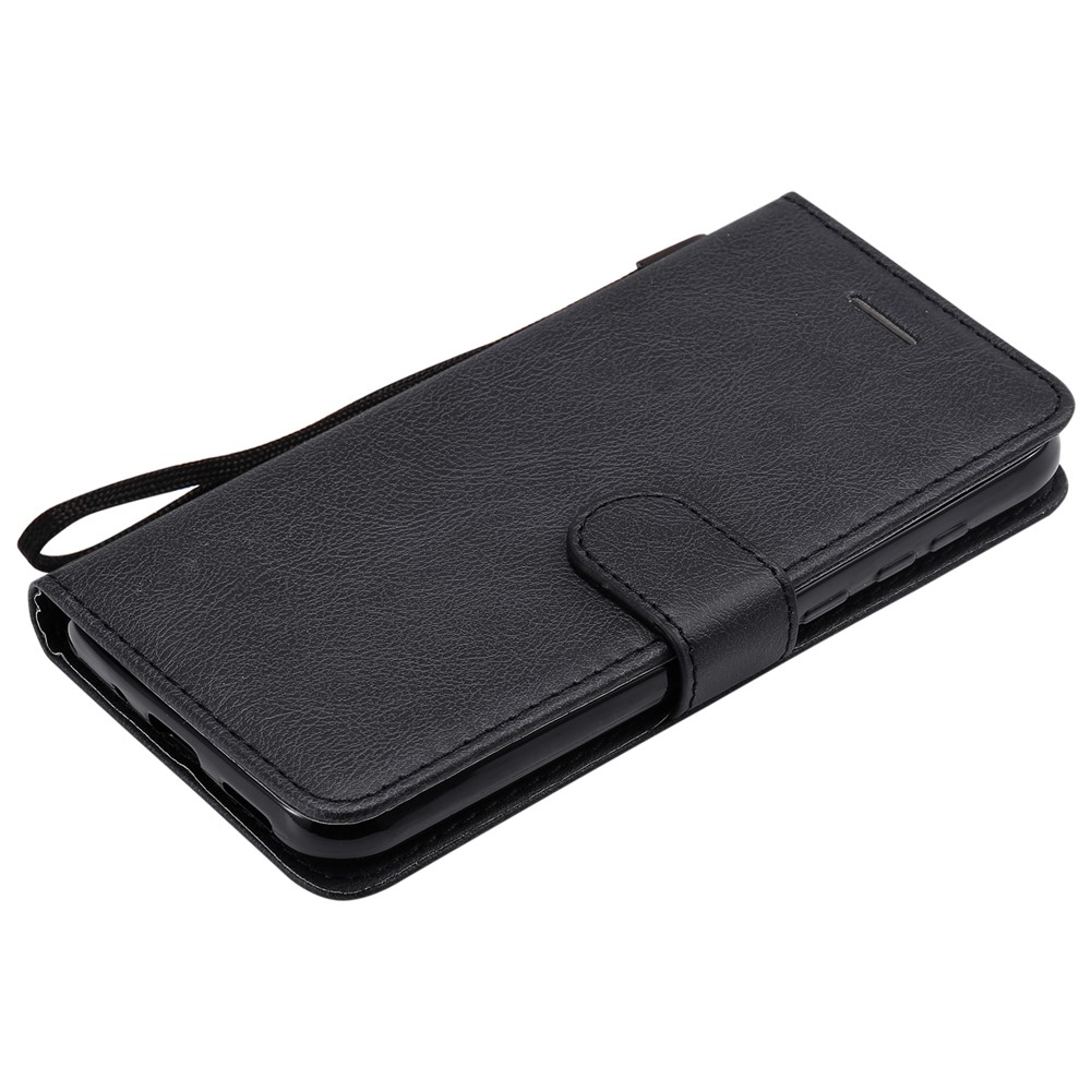 KT Leather Series-2 Wallet Leather Stand Case Para Huawei Y5 (2019) / Honra 8s - Preto