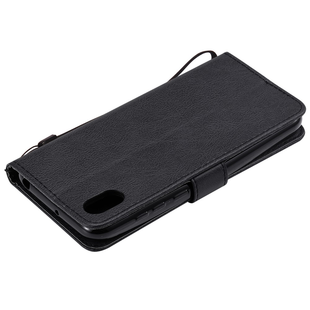 KT in Pelle Series 2 Wallet Case in Pelle Per Huawei Y5 (2019) / Onore 8s - Nero