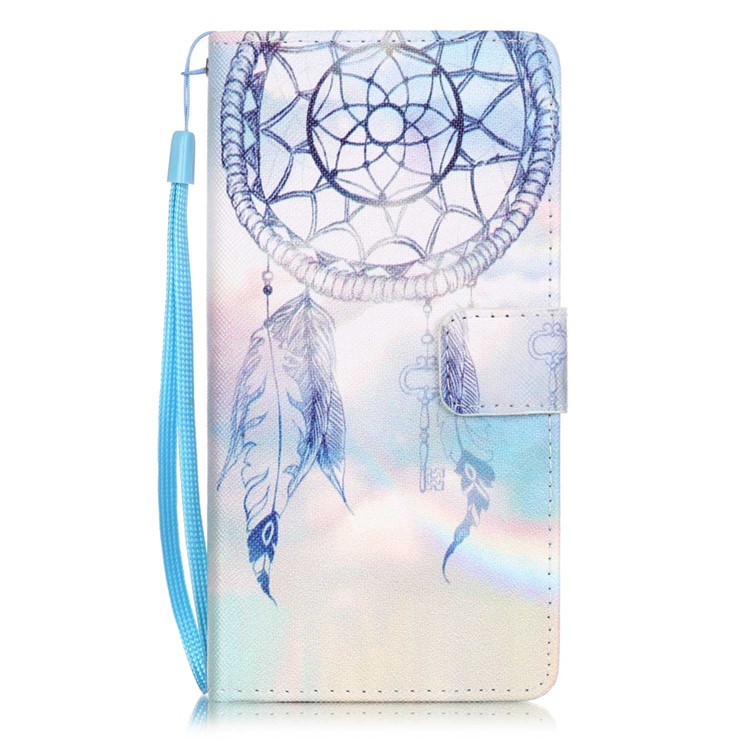 Patterned Leather Wallet Phone Case for Huawei P9 Lite - Dream Catcher-1