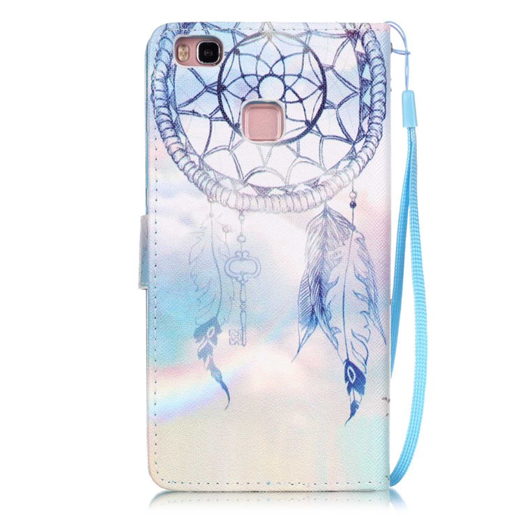 Patterned Leather Wallet Phone Case for Huawei P9 Lite - Dream Catcher-2
