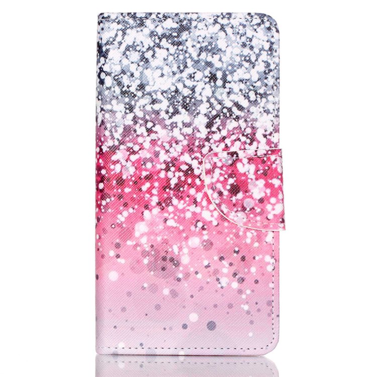Cross Pattern Magnetic Leather Stand Case for Huawei P9 Lite - Colorized Pattern-1