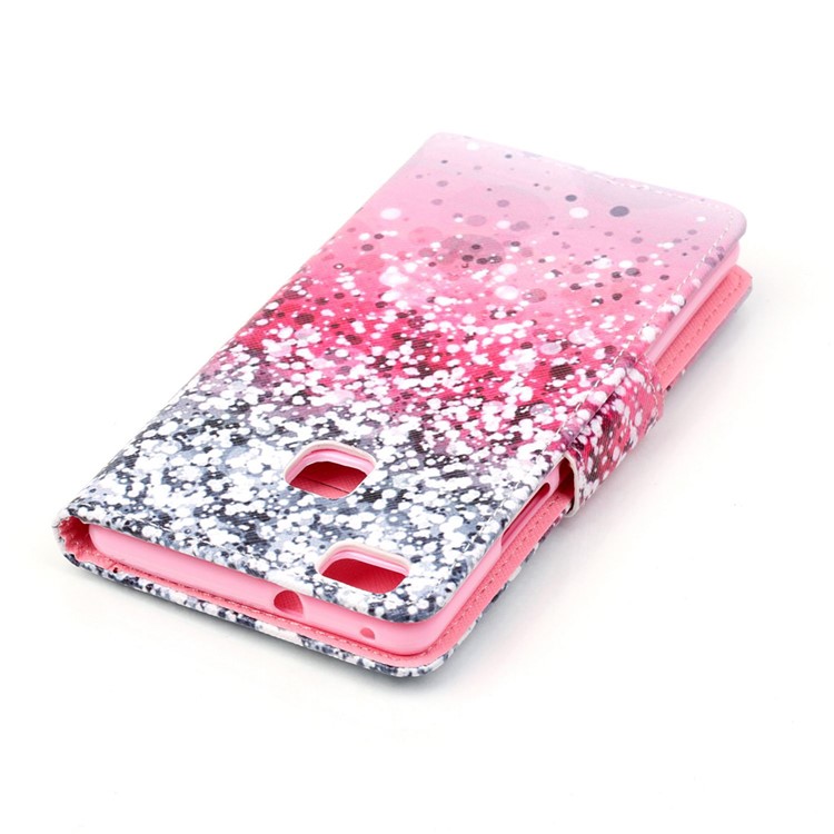 Cross Pattern Magnetic Leather Stand Case for Huawei P9 Lite - Colorized Pattern-4