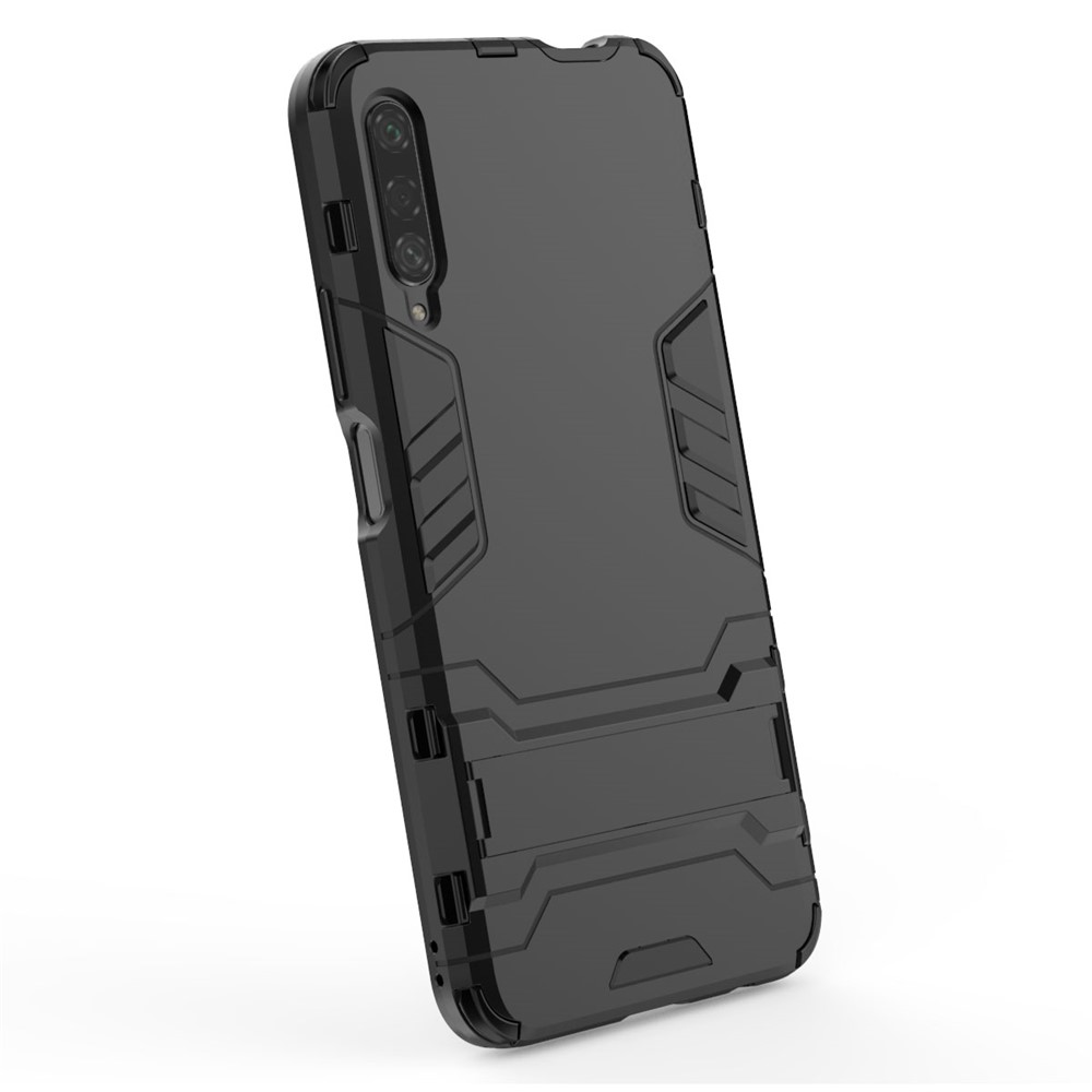 Plastic + TPU Hybrid Phone Case with Kickstand for Huawei Honor 9X Pro - Black-7