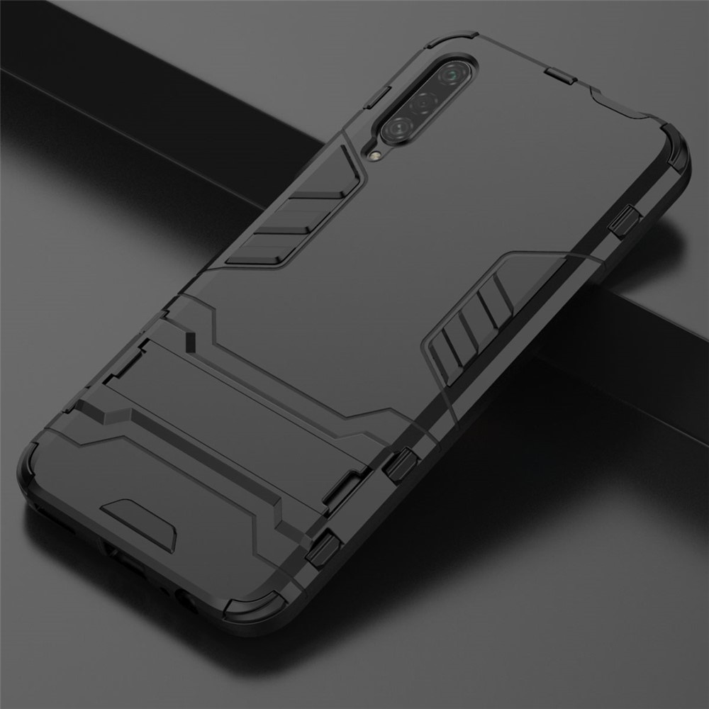 Plastic + TPU Hybrid Phone Case with Kickstand for Huawei Honor 9X Pro - Black-9