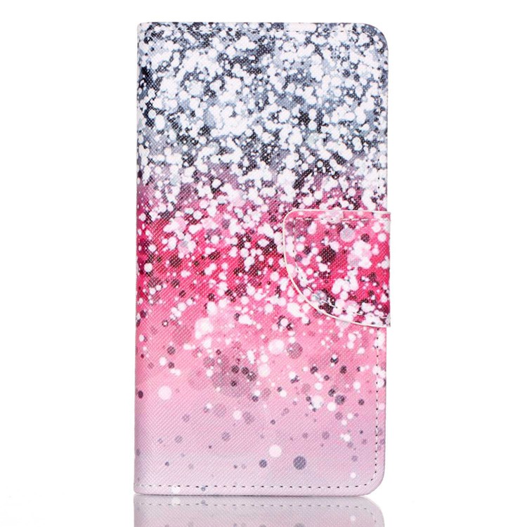 Cross Pattern Magnetic Leather Stand Case for Huawei P9 - Colorized Pattern-1